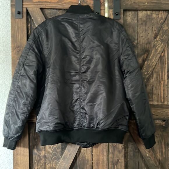 South Pole Flight Bomber black jacket Large - Picture 3 of 11